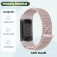 thumbnail image 4 of MYKOMI 3 Pack Nylon Watch Band Compatible with Fitbit Charge 6 / Fitbit Charge 5 Band,Adjustable Braided Straps Band Soft Breathable Stretchy Loop Strap for Charge 6 / Charge 5, 4 of 6