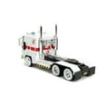 thumbnail image 6 of Jada Transformers G1 Optimus Prime Big Rig with Ghostbusters Ecto-1 Graphics - Die-Cast Vehicle - 1:24 Scale, Opening Doors, Hood & Trunk, Rubber Tires - Ages 8+ - White/Green, 6 of 6