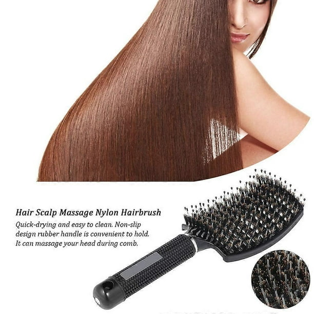 Hair Scalp Massage Comb Nylon Hairbrush Women Wet Curly Detangle Hair Brush for Salon Household Hairdressing Styling Tools