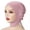 Pink, variant on Women's Elastic Neck Cap For Women Middle Malaysia Indonesia Popular Solid Color Small Hat Brown
