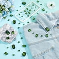 thumbnail image 4 of 60Pcs Octagon Sew on Rhinestones 5 Sizes Flatback Octagon Glass Sewing Rhinestones Stone with Silver Claw Settings Rhinestone Buttons for DIY Crafts Clothes Jewelry Making Fern Green DIY, 4 of 7