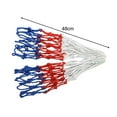 thumbnail image 4 of Basketball Net Replacement Outdoor Nylon Net Braided Rope Durable Backboard Components for Basketball Hoops Fits Outdoor Indoor Standard Rim White of Red Blue, 4 of 8