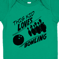 thumbnail image 4 of Inktastic This Kid Loves Bowling Boys or Girls Baby Bodysuit, 4 of 5