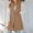 Khaki, variant on Camel Coat for Women Women'S Solid Color Sleeveless Waistcoat with Lapel Brown S