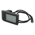 thumbnail image 2 of Medidor de pantalla LCD para bicicleta eléctrica, medidor de conversión de bicicleta con conector impermeable de 5 pines para controlador Bafang de 24 a 48V, 2 of 12