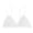 A1 White, variant on Women's Lace Triangle Bralette, Wireless Unlined Bra with Scalloped Trim, Adjustable Straps, Soft Floral Lace Design for Everyday Comfort, Layering and Lounge Wear White M