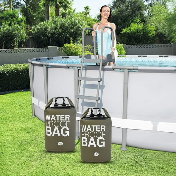 Lufly Universal Pool Ladder And Step Weight(30L) Easy&Quick FillS Sand,250D PVC Dry Bag ,No More Ripped Sandbag,Work With Above Ground/in-Ground Pool Steps