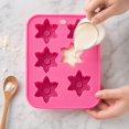 thumbnail image 4 of Snowflake Baking Mold Jelly Pudding Rice Cake Tray Winter Theme Decorating Pan Homemade Dessert Crafting Mold for Seasonal Celebrations Holiday Parties , E, 4 of 6