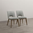 thumbnail image 4 of Tucson Mid Century Modern Dining Chairs in Light Gray Fabric ( Set Of 2), 4 of 5