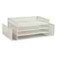 thumbnail image 5 of Mind Reader Desktop Organizer, File Storage, Paper Tray, Workspace, Office, Metal, White, 5 of 7