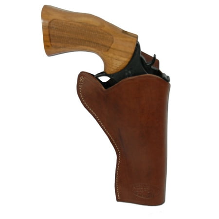 Barsony Right Hand Draw Brown Leather Cross Draw Holster Size 6 Astra Beretta Colt EAA Rossi Ruger S&W for 4