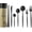 Matte Black, variant on Matte Black Silverware Set - 16-Piece Kitchen Utensil With Korean Chopsticks - Stainless Steel Flatware Cutlery - Spoons, Forks, Knife - Dishwasher Safe - New Home Wedding Gifts (Black, 4 Sets)