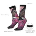 thumbnail image 4 of Cauagu Flower Bald Eagle Print Crew Socks for Women and Men,Adult Athletic Running Socks 1-Pair Sports Socks Work Gear Socks with Moisture Wicking, 4 of 6