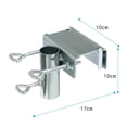 thumbnail image 2 of Patio Umbrella Holder Bracket for Railing, Umbrella Deck Mount, Stainless Steel Umbrella Clamp Attach to Railing,Fence,Benches,Deck,Tailgates,Dock,Beach Courtyard Balcony, 2 of 4