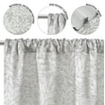 thumbnail image 5 of Mainstays Jacquard Blackout Panel Pair, Set of 2 Curtains, Silver Botancial, 37" W x 63" L, 5 of 8