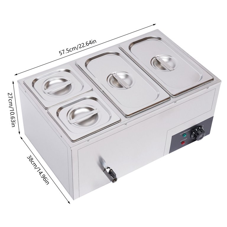 DENFER 2-pot Commercial Gas Food Warmer Restaurant Steam Table