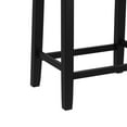 thumbnail image 3 of Woven Paths Fiddler Backless Wood Counter Height Stool, Black, 3 of 8