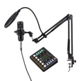 thumbnail image 1 of Graflsoa Professional M8 Live Streaming Sound Card with Microphone, Podcast Kit, Plug & Play, Compatible with Instruments, PC & Mobile, Black ABS Design, 1 of 6