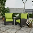 thumbnail image 2 of Jordan Manufacturing 46.5" x 24" Veranda Citrus Green Solid Rectangular Outdoor Deep Seat Chair Cushion Set with Welt, 2 of 11