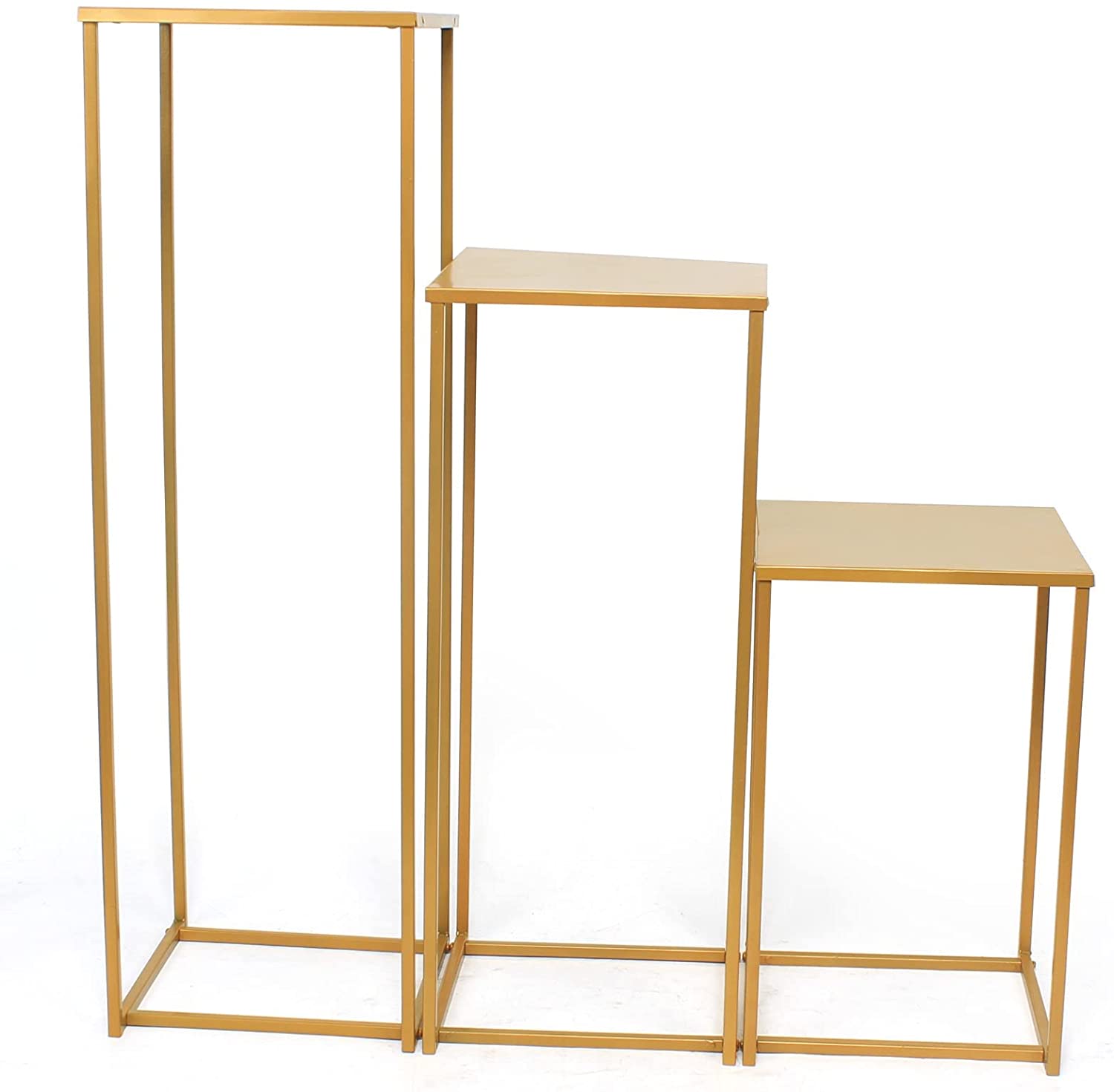 TFCFL 3 Pcs Geometric Tabletop Flower Stand Reusable Wedding Prop Theme Decoration