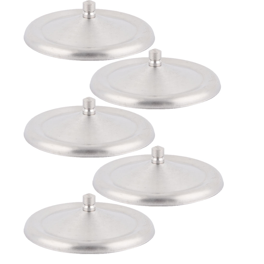 Uxcell Stainless Steel Cup Lid Covers 5Pcs Brushed Surface Mug Lids 4