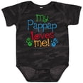 thumbnail image 3 of Inktastic My Pappap Loves Me Gift Boys or Girls Baby Bodysuit, 3 of 5