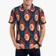 thumbnail image 1 of Fotbe American Football and Fire Flames Camiseta Polo de Golf para Hombre con Estampado – Camisa Deportiva Transpirable con Cuello Abotonado-Small, 1 of 6