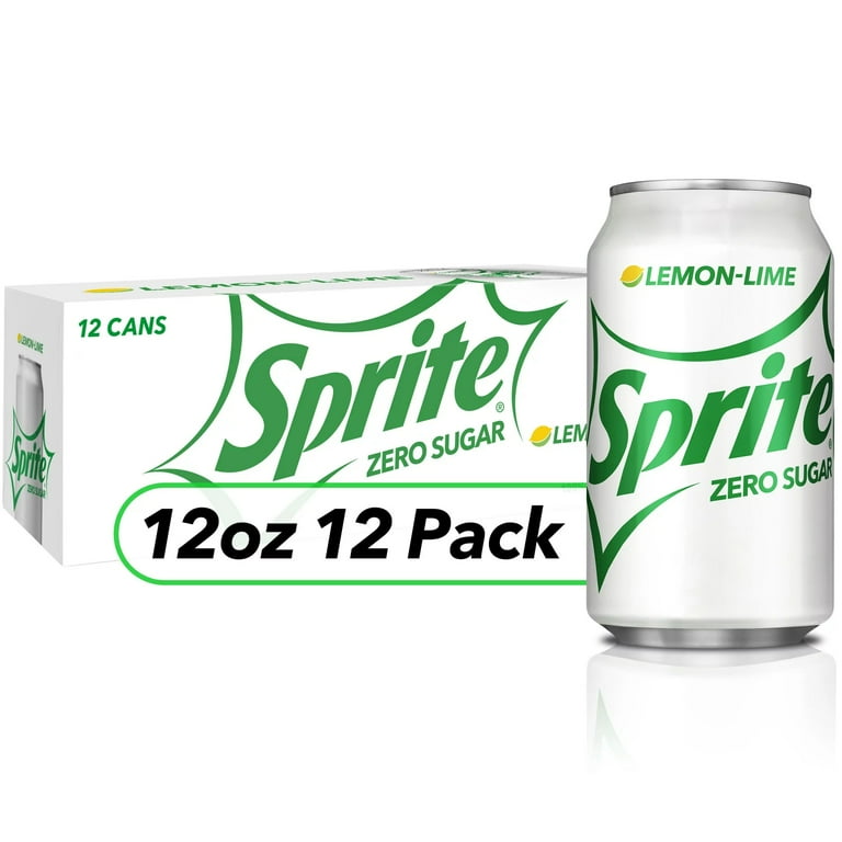 Sprite Zero Sugar Soda Cans, 12 Fl. Oz, 12 Pack, Lemon-Lime Citrus