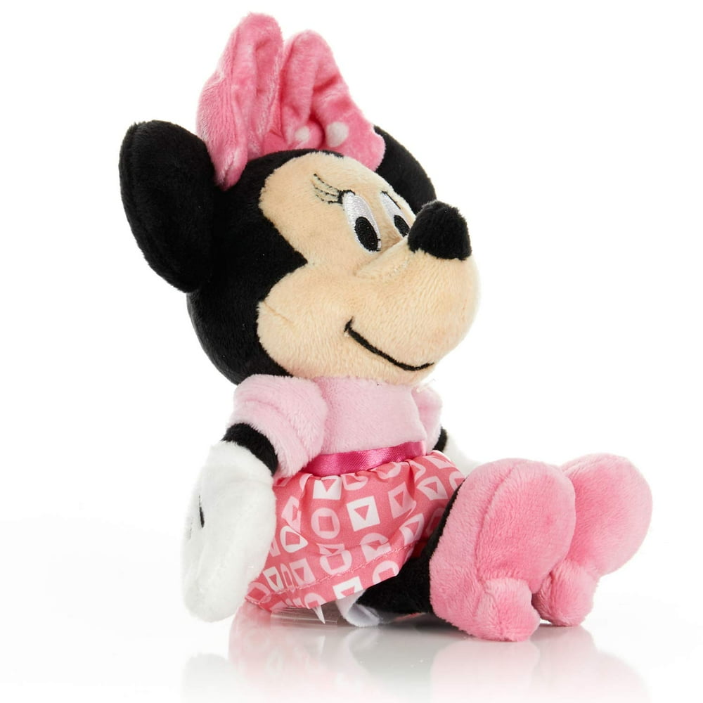 7" Disney Baby Minnie Mouse Stuffed Animal Plush Toy Mini Jingler