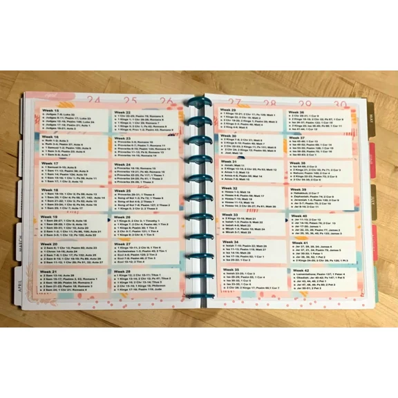 Set Of Two (2) *Read The Bible Trk 2 Sided Dashboard 4 Use W Big Happy Planner-