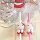 thumbnail image 3 of Hello Kittys Sanrios, Pajita de plástico de dibujos animados de Anime, accesorios Kawaii para el hogar, desayuno, zumo de fruta, leche, regalo para niños, 3 of 4