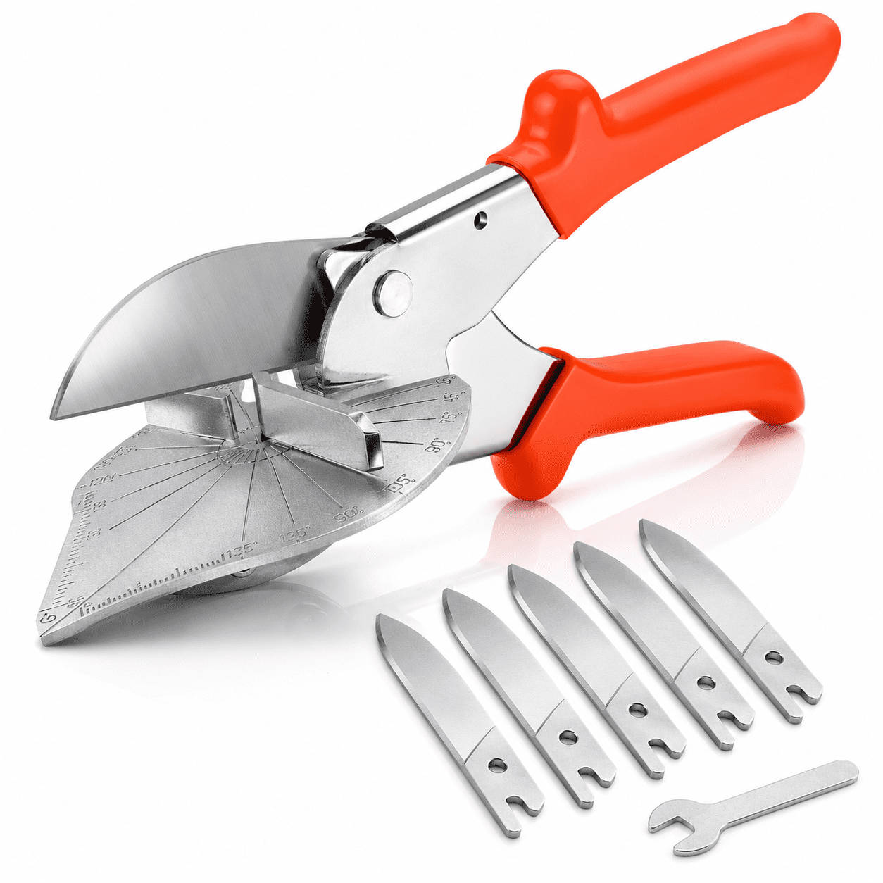 DEXIMRO Multi Angle Miter Shear Cutter, Adjustable 45-135¬∞ + 2