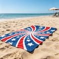 thumbnail image 4 of Patriotic Beach Towel 250th Anniversary 4th of July Independence Day Fireworks Stars Soft Towels for Travel Swimming Bath C, 4 of 7