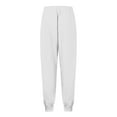 thumbnail image 5 of BRDFRL Women's Sexy Lounge Stretch Casual Jogger Drawstring Sweatpants with Pockets White M, 5 of 7