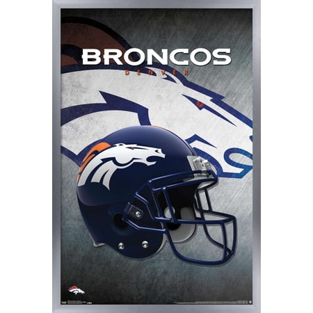 NFL Denver Broncos – Helmet 16 Wall Poster 14.725 x 22.375 Framed