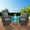 Brown rattan gray cushion, variant on Huisuilinss Outdoor Swivel Rocker Patio Chairs with Thick Cushions and Glass Top Side Table, 3PCS High Back Wicker Swivel Chair Set for Patio Porch Pool