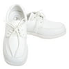 White Lace Up Oxford Rubber Sole Christening Shoe Toddler Boy 9