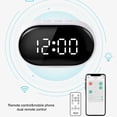 thumbnail image 2 of Reloj despertador digital Billuyoard con control remoto ABS, 2 of 6