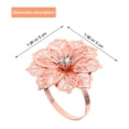 thumbnail image 2 of 6pcs Alloy Napkin Rings Elegant Flower Modeling Napkin Buckles Napkin Holders, 2 of 9