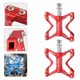 thumbnail image 3 of De aleación de aluminio plegable de de bicicleta carretera Pedal rojo Sunnimix Pedal de bicicleta ligero, 3 of 7