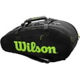 thumbnail image 2 of wilson sporting goods tennis bag, black/gray, osfa, 2 of 3