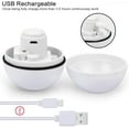 thumbnail image 4 of Cat Toy Ball Electric Rotating Cat Ball Automatic Rolling Cat Balls Rechargeable Pet Exercise Balls with LED Light Interactive Toys for Kitten Puppies White, 4 of 7