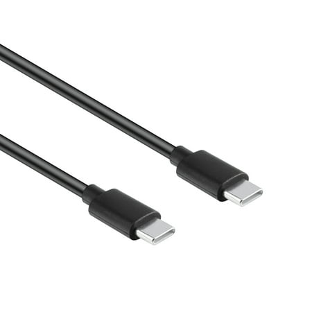 PwrON Black 6ft 100W USB-C to USB-C Data Sync Power Adapter Charger Cord Cable Compatible with Oculus Quest 1 2 VR Headset