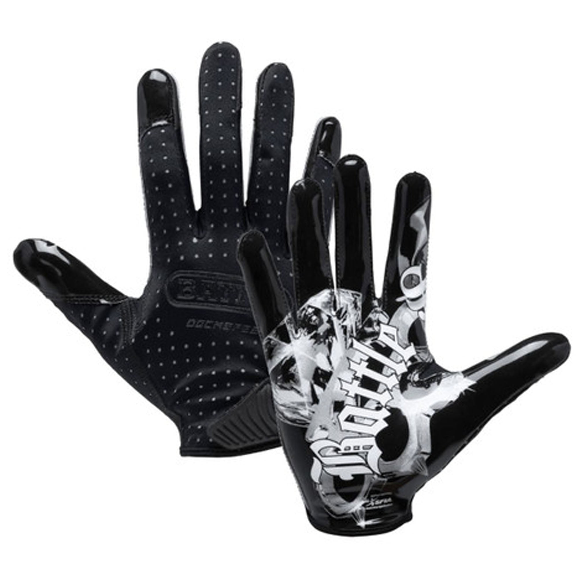 Battle Sports Youth "Chrome Skulls" Doom Speed Receiver Football Glove - Large
