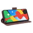 thumbnail image 5 of Case for Google Pixel 4A Cover Adjustable Detachable Card Holder Magnetic closure Leather Wallet Case - Brown, 5 of 5