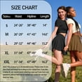 thumbnail image 3 of OQQ Women's 2-in-1 Basic 2-piece Skirt Versatile Stretch Casual Sports Tennis Mini Skirt, 3 of 8