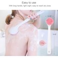 thumbnail image 2 of GIXUSIL Silicone Body Scrubber, Pink Long Handle Back Scrubber for Shower, Silicone Body Brush Shower Scrubber For Body, Shower Srush Back Brush Body Exfoliator for Men and Women, 2 of 7