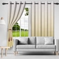 thumbnail image 4 of Nanqianyi Yellow Ombre Blackout Curtains, Set of 2, 42x84 inch, Grommet Top Room Darkening Curtain for Living Room/Bedroom, 4 of 8