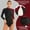 A Burgundy, variant on Alvivi Women Sparkle Long Sleeve Gymnastics Leotard Figure Ice Skating Bodysuit