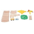 thumbnail image 2 of Pack Tower Crane Wooden  Track Set with Straight Curved Tracks Building Blocks Wooden Railway Set Expansion Pack, 2 of 7